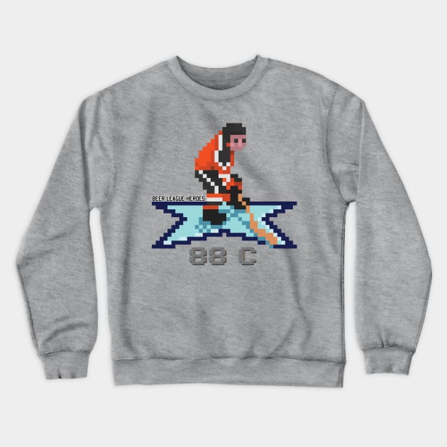 16-Bit Legend: Eric Lindros Crewneck Sweatshirt by Beerleagueheroes.com Merch Store